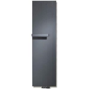 Vasco Vertiline VG designradiator vertikaal vlak 508x2020mm 1606W antraciet 166050202lb33cc