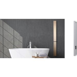 Vasco Beams elektrische radiator - 180x15cm - 950Watt - met stekker - bronze 113490150180000009893-0013