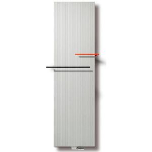 Vasco Bryce Plus BV designradiator 2200x450mm 1950W aansluiting 0066 wit structuur 209045220mb0900