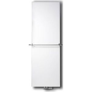 Vasco Flat V Line paneelradiator vlak type 21 400x1800mm 1120W aansluiting 8008 wit structuur