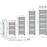 Vasco Bathline BB EL designradiator elektrisch horizontaal 1274x500mm, 750W wit