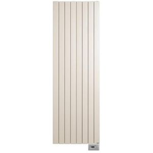 Vasco Viola V1L1-EL designradiator elektrisch verticaal met lamellen 1200x433mm, 750W wit 113370433120000009016-0000