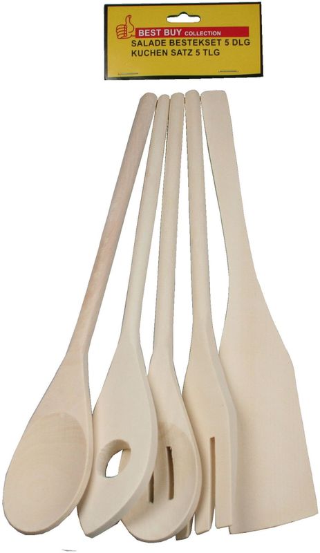 Benson Saladeset - Kookgerei - Hout - 5 delig