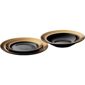 GEM 3-delige bordenset zwart - Noir -