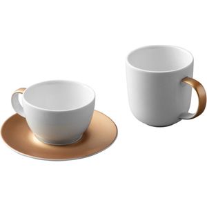BergHOFF - Gem Line - Koffie- en Theeset - Wit - Aardewerk - 3-delig