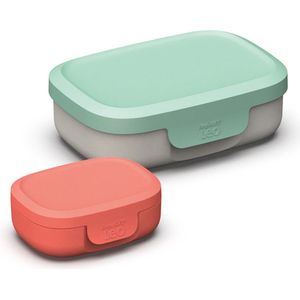 Lunchset Kids, Groen/rood - Polypropyleen - BergHOFF|Leo Line