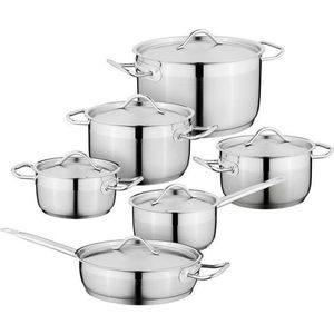 Pannenset - RVS - 5 Delig