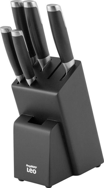 LEO 6-delige messenblok Graphite - Zwart -