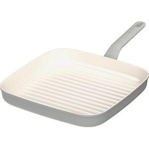 LEO Grillpan antikleef Balance Moonmist - Ø 28cm - Grijs - PFAS-vrij