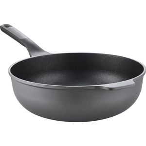 Vrij Aluminium Drielaag Coating 3 Laags Antiaanbaklaag Elegant Koken Wokken Gourmetten Cadeau Keuken Gas Elektrisch Keramisch En Inductie W