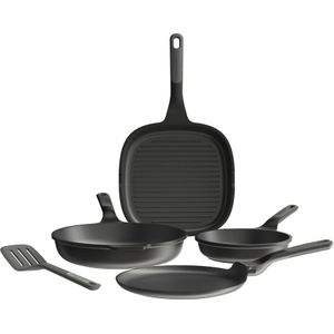 Topf-Set mit Spatel BergHOFF Leo Line Stone + Antihaft (5-teilig)