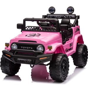 Toyota FJ Cruiser - Elektrische kinderauto - 12V Accu Auto - Voor Jongens en Meisjes - Afstandsbediening - Roze