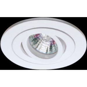 Onbekend - Inbouwspot - Rond - Kantelbaar - Wit - Aluminium