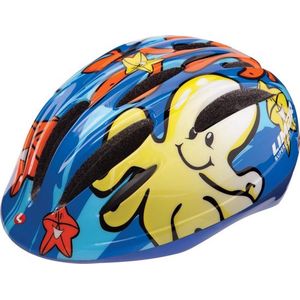 Fietshelm kinderen 5-12 jaar met lichtje - blauw Golf motief - Limar Kids 242 Wave - Maat M (51-56cm) - 210g