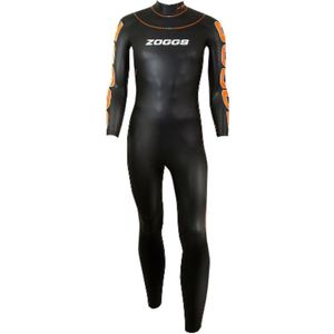 Zoggs FX2 - Wetsuit - Zwemmen - Triathlon - Heren - Zwart Oranje - Maat S