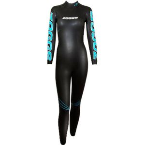 Zoggs FX3 - Wetsuit - Zwemmen - Triathlon - Dames - Zwart Blauw - Maat S