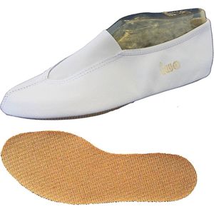 ANNIEL - Turnpantoffel met turnzak - wit - anti-slipzool - maat 37