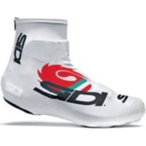 Sidi Copriscarpe Chrono Printed - Fietsoverschoenen - Wit/Zwart/Rood - Maat M = 39/42