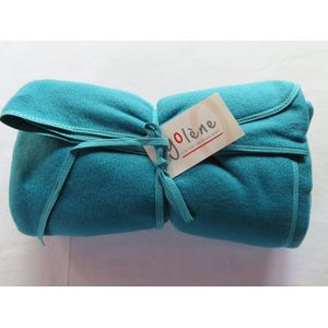 Fleece Deken - Babybedje - 100x140 - Turquoise