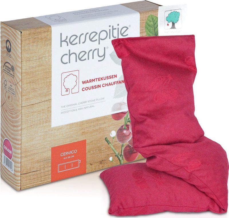 Kersepitje® Cervico - Langwerpig Kersenpitkussen - the ONLY original - 13x55cm