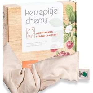 Kersepitje® Cervico Ecru - Langwerpig Kersenpitkussen - The ONLY Original - 13x55cm