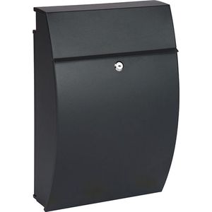 Practo Garden - Brievenbus - Vancouver - Gelakt staal - Zwart- 48x32x15 cm