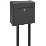 Brievenbus - Rood - Staal