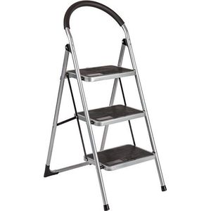 Trapladder keukentrap met brede treden King 3 treden