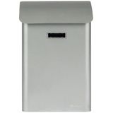 Practo Garden - Brievenbus - Leeds - Gelakt staal - Zilvergrijs