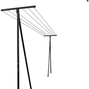 Droogrek - Staal - Verstelbaar - Zwart