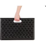 Rubberen oprijhelling met antislip - 49 x31 x 10 cm - drempelhulp