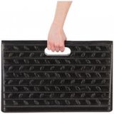 Rubberen oprijhelling met antislip - 49 x31 x 10 cm - drempelhulp