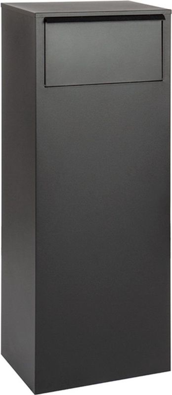 Staande pakketbrievenbus DORTMUND ZWART deurtje achterzijde