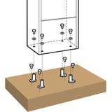 Practo Garden - Pakketbrievenbus - Hannover - Metaal - Grijs - Met cijferslot