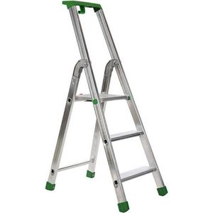 Escalo – Industriële trapladder  – Quadra  – Aluminium – 3 treden – 125 cm