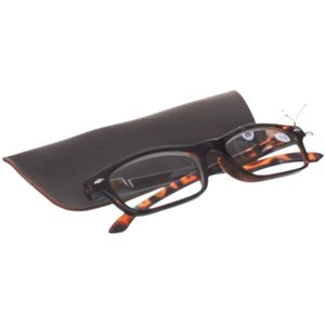 Pharmaglas Bruine leesbril +3,50 1 stuks