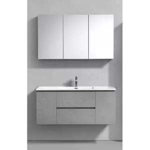 vidaXL Badkamerkast met spiegel en LED 60x12x45 cm acryl zwart