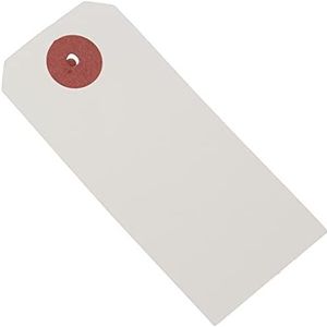 Artemio 11006410 50 witte etiketten met metaaldraad
