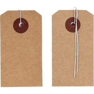 Artemio 50 kraft etiketten 3x5,5 cm