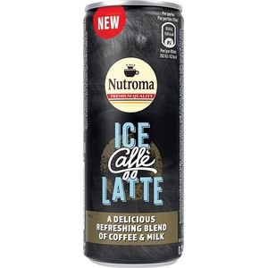 Nutroma Ice Caffè Latte, blik van 25 cl, pak 12 stuks