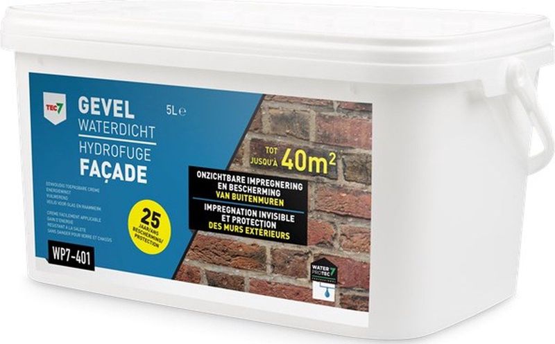 Tec7 - WP7-401 - Gevel Waterdicht - Wit/Geelwit - 5L