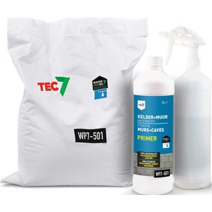TEC7 - WP7-501 - Kelder + Muur Waterdicht - 10KG + 1L - Polymeer Cement Coating