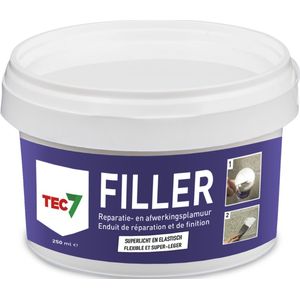 Tec7 Filler pot Alles-in-één vulmiddel en afwerkingsplamuur 250ml - 601025000 - 601025000