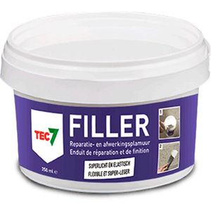 TEC7 Filler Reparatie-/afwerkplamuur - Pot - 250ml