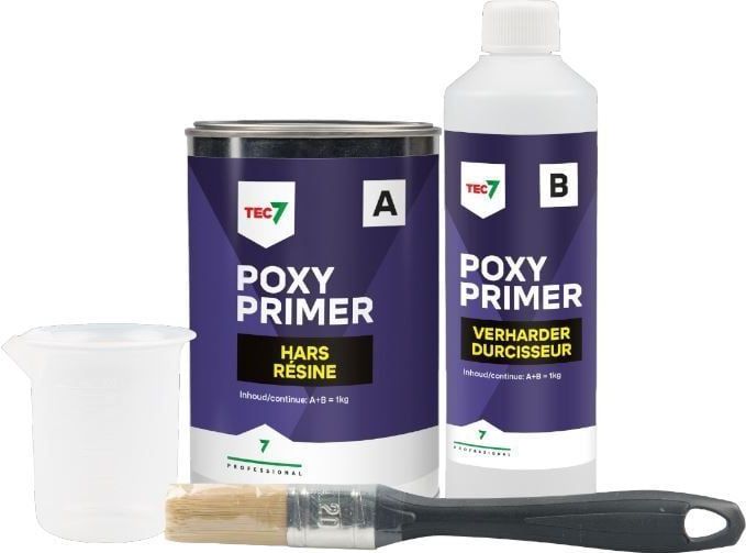 Tec7 - Poxy Primer - Transparant Geelkleurig - 2-Component Epoxyprimer - 1kg
