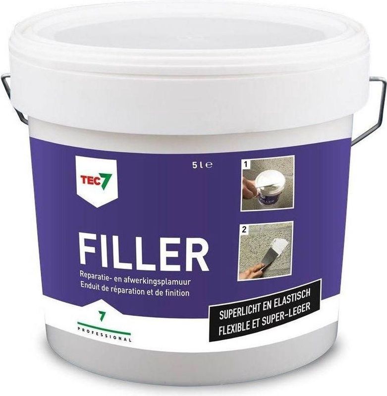 Tec7 - Filler - Vulmiddel - Wit - Acryldispersie - 5l