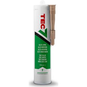 Tec7 - Lijm, verzegel en monteer alles - Tec7 - 310 ml koker Eik