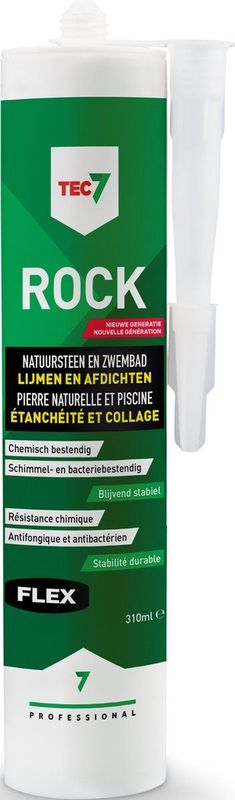 Tec7 - Rock - Lijm - 310ml - Bijna Reukloos - Chloor- en Zeewaterbestendig