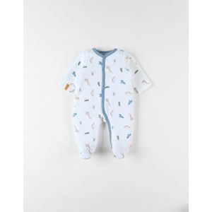 Noukie's pyjama velours ééndelig jurassic allover 6 mdn