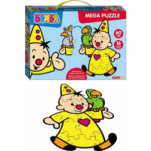 Bumba mega vloerpuzzel 16 stukken - 60 cm groot - in een koffertje